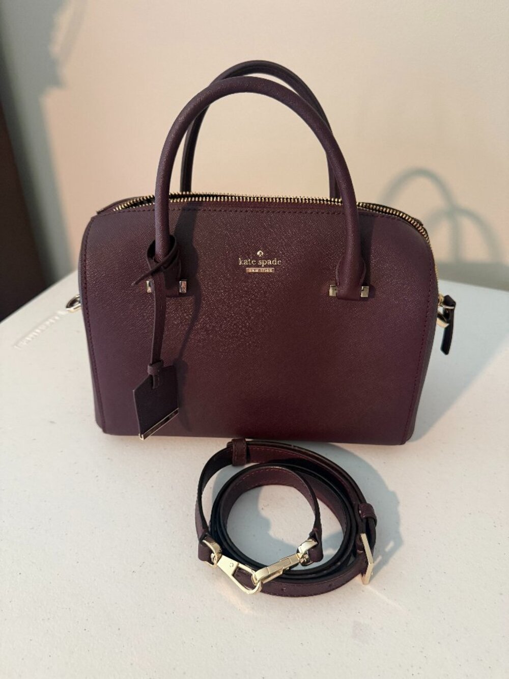 Kate Spade Burgundy Satchel